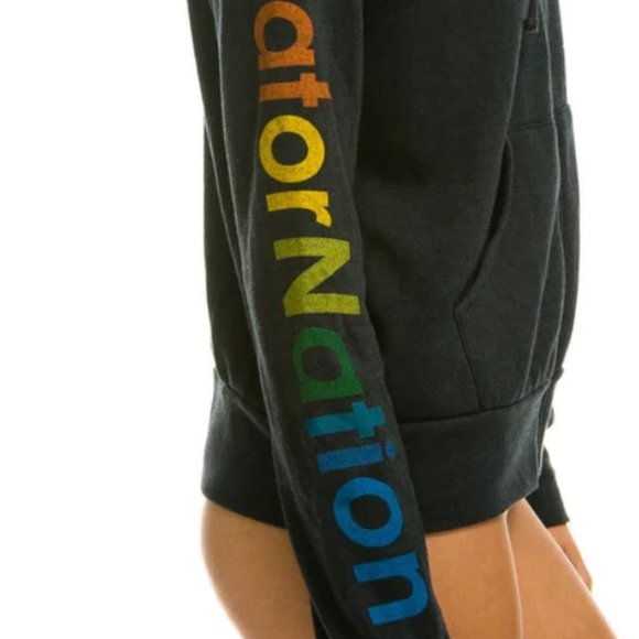 NWT AVIATOR NATION HOODIE - MALIBU LOGO - BRAND NEW - SMALL - HOT! SURF, BEACH - Picture 3 of 13